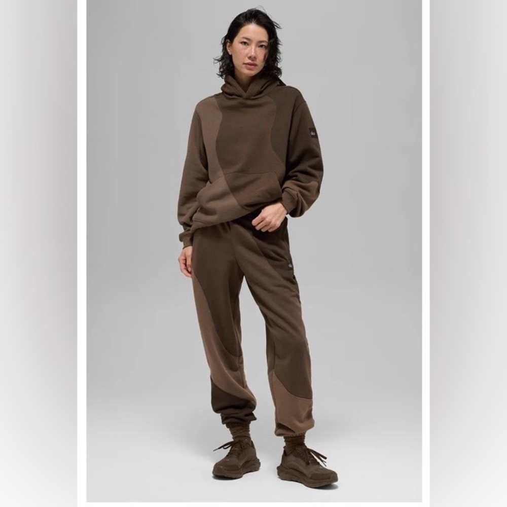 Alo yoga Make Waves Hoodie espresso tonal medium - Picture 4 of 13